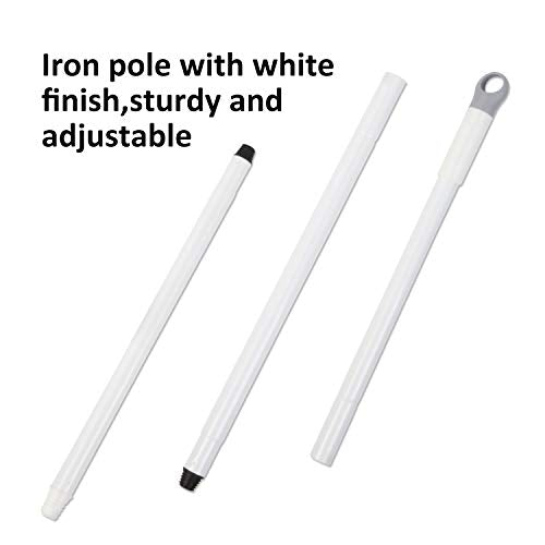 BOOMJOY Floor Scrub Brush: Long Handle for Bathroom and Kitchen Cleaning