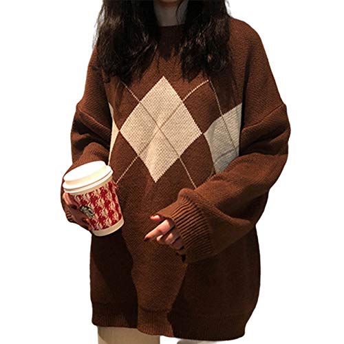 Geometric Argyle Sweater