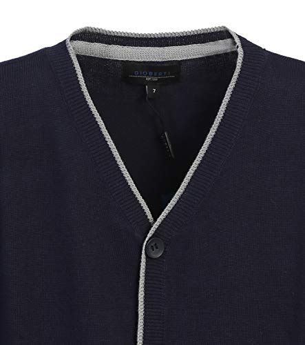 Gioberti Boy's Knitted Cardigan Sweater, Navy