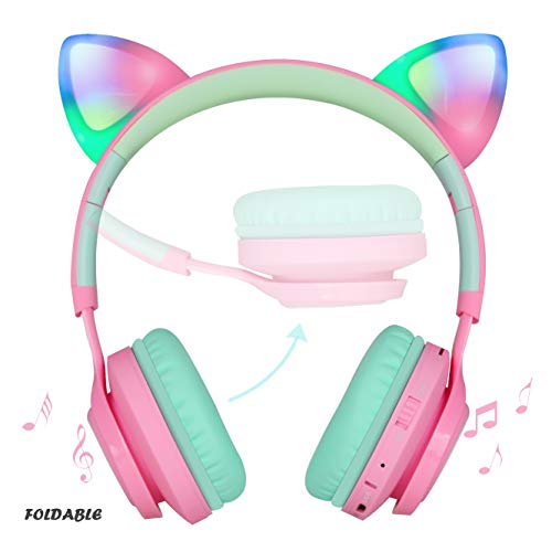 Riwbox Cat Ear Bluetooth Headphone