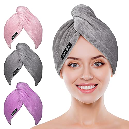 POPCHOSE Microfiber Hair Towel Wrap for Women