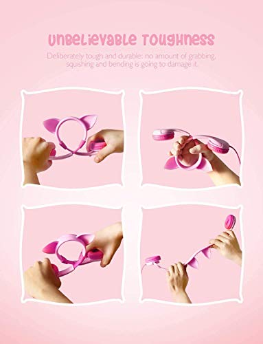 iCleverCat Ear Kids Headphones with Mic