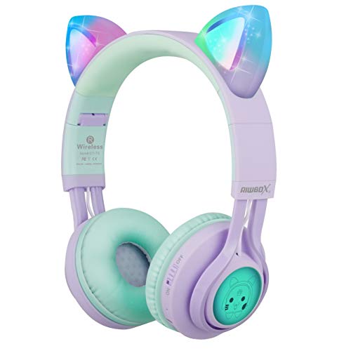 Riwbox  Cat Ear Bluetooth Headphones