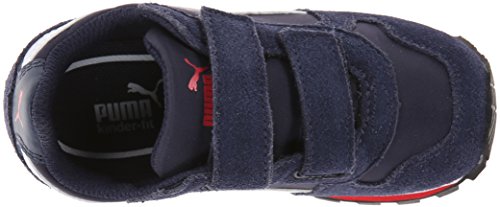 PUMA ST Runner NL V Sneaker, Peacoat/White/High Risk Red