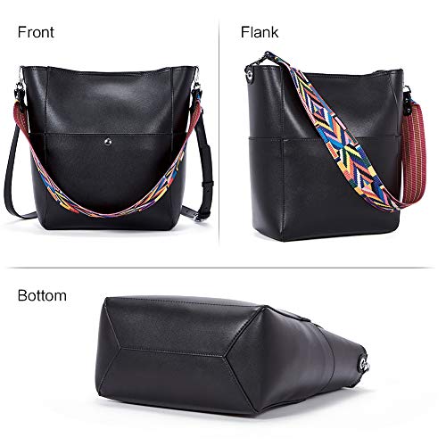 BROMEN Designer Vegan Leather Bucket Purse