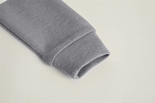 Haloumoning Grey Button V-Neck Tunic Top - Girls