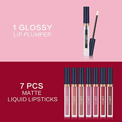 Matte Liquid Lipstick Set, 8pcs