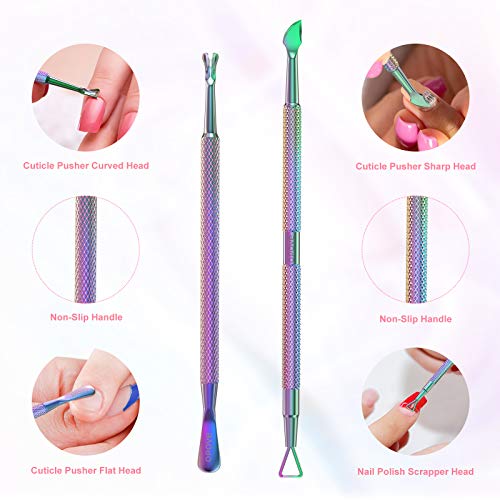 opove P1 Cuticle Pusher and Nail Polish Remover - Gradient Color