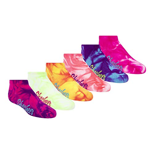 Skechers Girls' Low Cut Socks with Hair Ties
