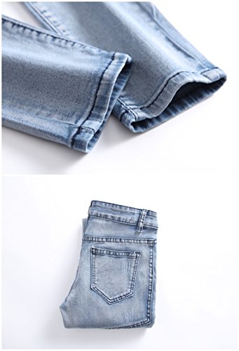 FREDD MARSHALL Boys' Moto Biker Skinny Jeans
