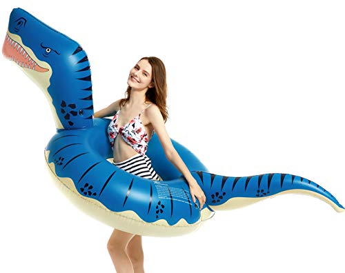 Jasonwell Inflatable Dinosaur swimming float tube