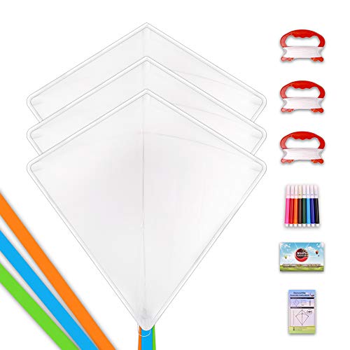 DIY Kites for Kids - Kite Making Kit Party Pack (3 Pack)