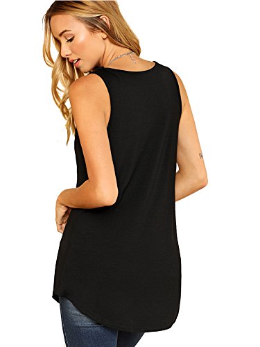 Longline Dolphin Hem Tank Top