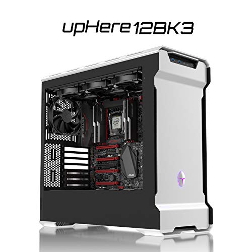 uphere 3-Pack Long Life Computer Case Fan 120mm Cooling Case Fan for Computer Cases Cooling,12BK3-3