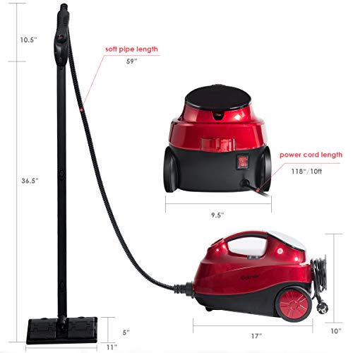 Costway 2000W Multipurpose Steam Cleaner - with 19 Accessories