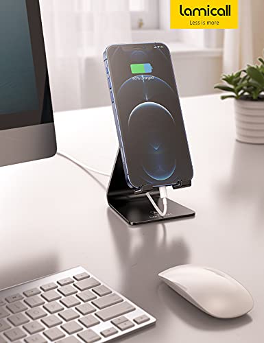Lamicall Adjustable Cell Phone Stand for 4-8'' Phones
