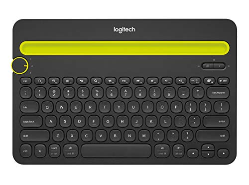 Logitech K480 Bluetooth Multi-Device Portable Wireless Keyboard with Integrated Stand Phone Holder