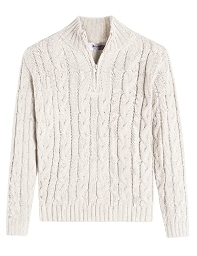 Boyoo Boy's Cable Knitted Half Sweater