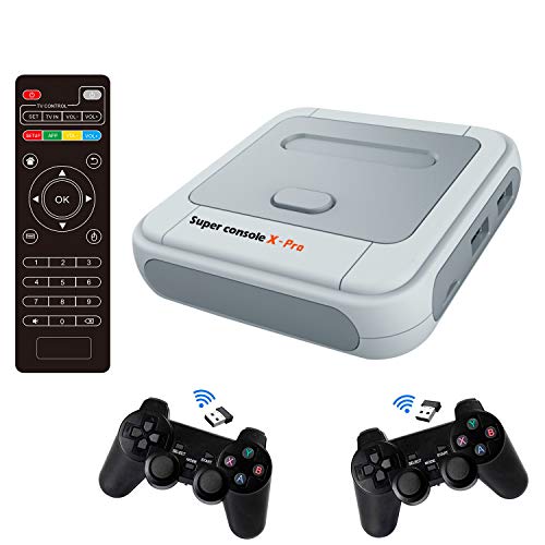 Super Console X PRO: 50,000+ Games, Dual Systems, 2 Controllers
