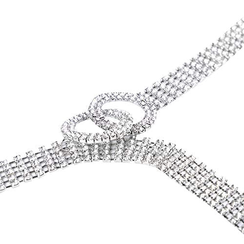 Crystal Rhinestone Waistband Belt for Women
