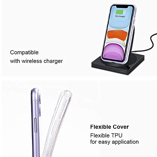 Clear Glitter Sparkle Case for iPhone 11
