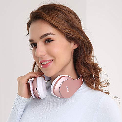 Zihnic Bluetooth Over-Ear Headphones with Micro SD/TF and FM