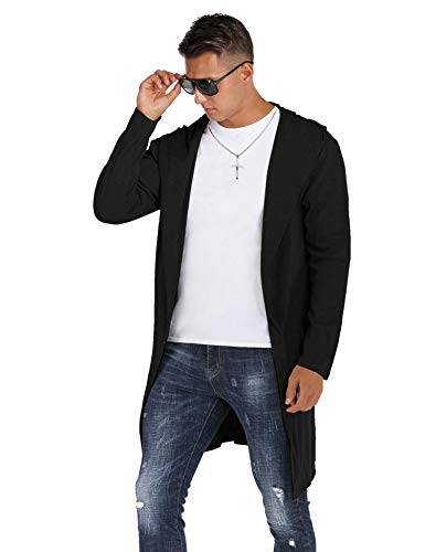 RAGEMALL Men's Hooded Cardigan