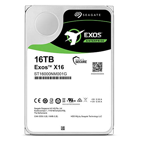 Seagate 16TB HDD Exos X16 7200 RPM 512e/4Kn SATA