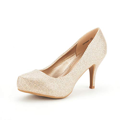 Gold Stiletto Pumps
