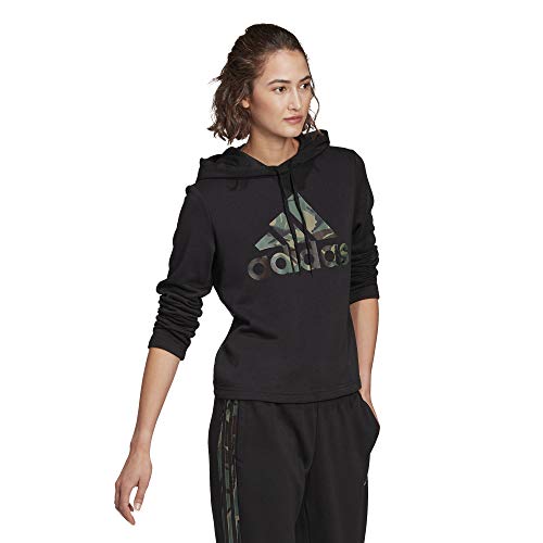 adidas Women's Black Camo Hoodie (Small)