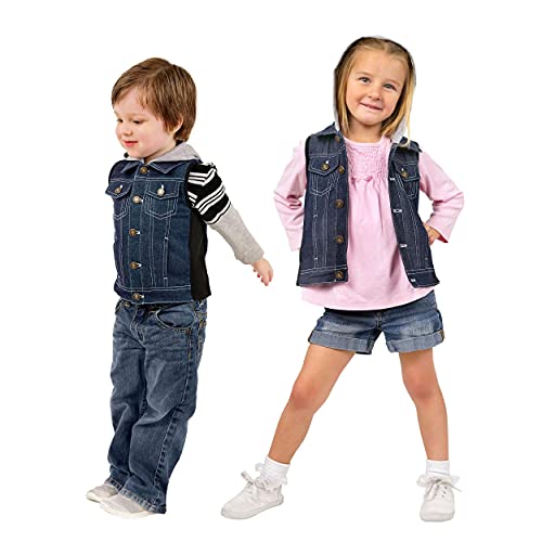 ZooVaa Kids' Weighted Sensory Vest, Denim