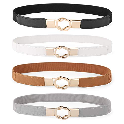 Skinny Retro Stretch Belts for Women