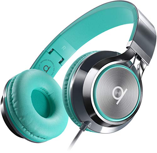 Artix CL750 On-Ear Headphones with Mic, Turquoise/Gray
