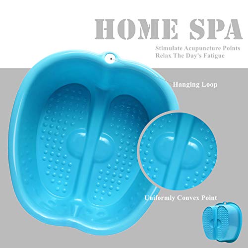 Large Foot Soaking Tub for Home Spa - Blue