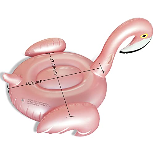 Inflatable Giant Flamingo Swimming Floating Raft