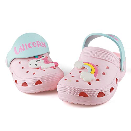 Qtdstz Kids Garden Clogs Pink