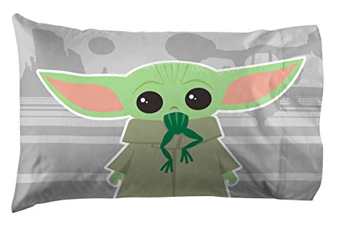 Star Wars Mandalorian Pillowcase - Super Soft Double-Sided Bedding