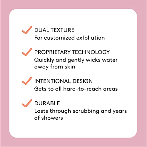 AQUIS Double-Sided Exfoliating & Cleansing Back Scrubber