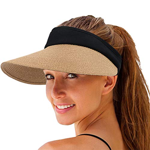 Women's Straw Sun Visor Hat