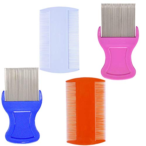 4 Pcs Head Hair Comb Set with Dandruff Removal Comb