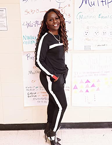 Women's Stripe Sweatshirt and Pants Set