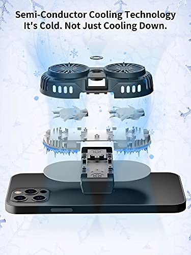 SakuraClub Semi-Conductor Phone Cooler, Cellphone Radiator with Dual Cooling Chip