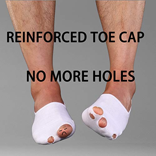 Men's No Show Socks (Size 9-12, 6 Packs)