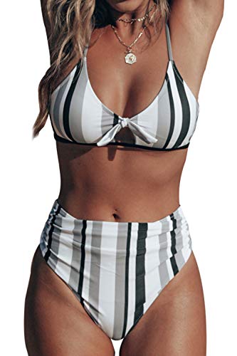 CUPSHE Stripe Bikini