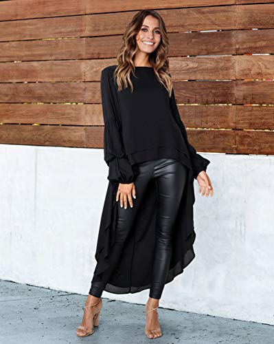 PRETTYGARDEN Women's High Low Casual Tops