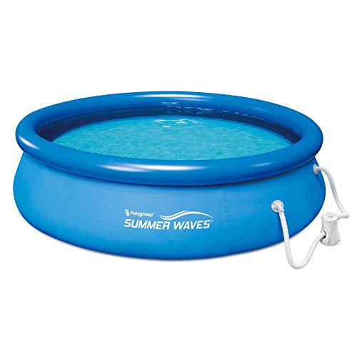 Summer Waves 10ft Quick Set Inflatable Pool with Filter Pump