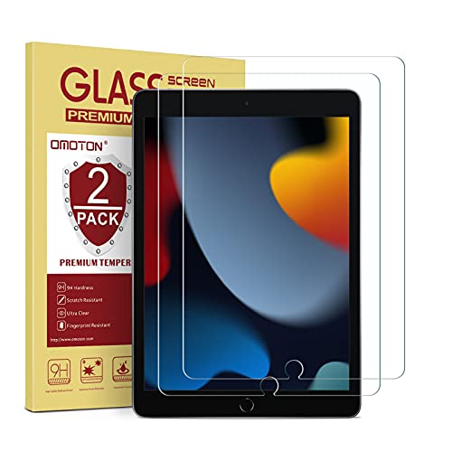 OMOTON Screen Protector Compatible with iPad [2 Pack]