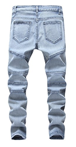 FREDD MARSHALL Boys' Moto Biker Skinny Jeans
