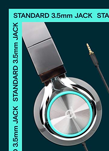 Artix CL750 On-Ear Headphones with Mic, Turquoise/Gray