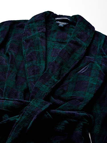 Nautica Navy Men's Plush Robe